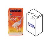 ධාන්ය සඳහා ඉහළ ලේබල් කිරීම සහිත පැතලි පහළ බෑගය